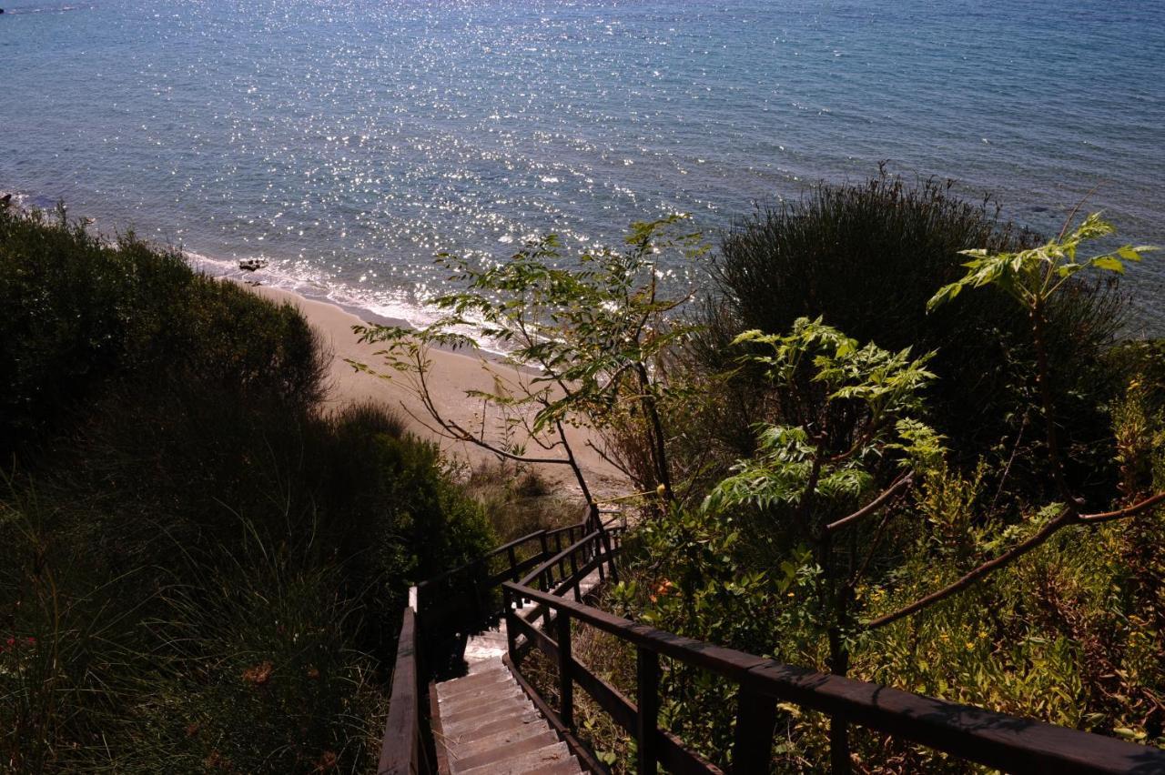Beachfront Villa Meliti Ágios Matthaíos Kültér fotó